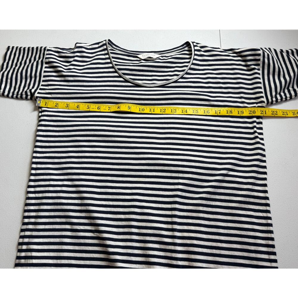 Everlane Mini Dress Women Small Blue White Stripe Nautical Coastal Beachy Preppy - Picture 4 of 7